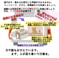 ＊災害時　同行避難の注意点です＊